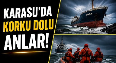 Karasu’da korku dolu anlar! 8 kişi son anda kurtarıldı