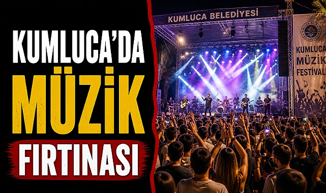 Kumluca’da müzik fırtınası: Poizi konseriyle festival coşkusu zirve yaptı