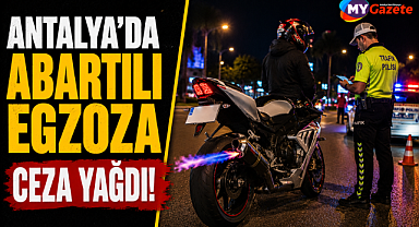 Manavgat'ta egzoz operasyonu! Ceza yağdı, motosiklet trafikten men edildi