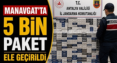 Manavgat’ta kaçak sigara operasyonu! 5 bin paket ele geçirildi