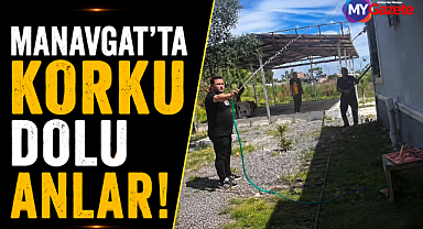 Manavgat'ta korku dolu anlar! Müstakil ev alevlere teslim oldu