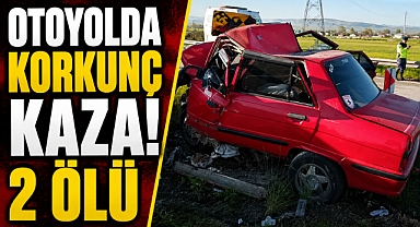 Yön tabelasına çarpan otomobilde facia! Evli çift yaşamını yitirdi