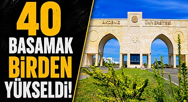 Akdeniz Üniversitesi’nden dünya sıralamasında büyük sıçrama! 40 basamak birden yükseldi