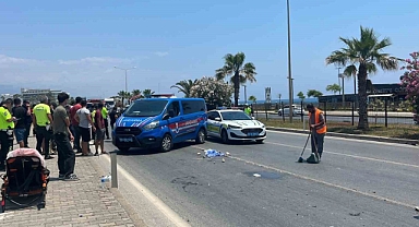 Alanya’da kamyonet ile çarpışan motosikletli hayatını kaybetti