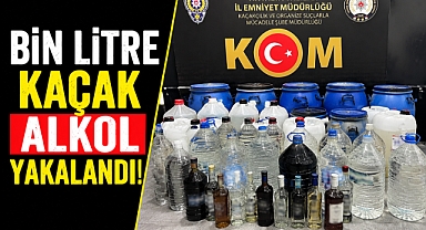 Antalya Alanya'da kaçak alkol operasyonu! Bin litre ele geçirildi