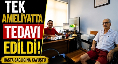 Antalya'da bağırsak kanseri ve yüzlerce polip tek ameliyatta tedavi edildi