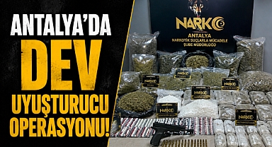 Antalya’da dev uyuşturucu operasyonu! Depodan çıkanlar şaşkına çevirdi