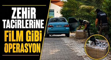 Antalya’da film gibi operasyon! 34 kilo uyuşturucuyla yakalandılar