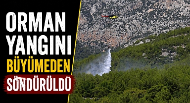 Antalya’da ormanlık alanda çıkan yangın büyümeden kontrol altına alındı