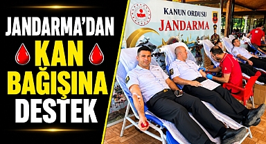 Antalya İl Jandarma Komutanlığı’ndan kan bağışına destek