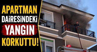 Antalya Kepez’de apartman dairesinde yangın paniği