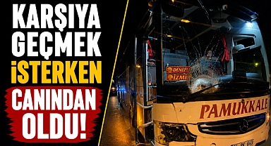 Antalya Korkuteli'nde yolcu otobüsünün çarptığı yaya hayatını kaybetti