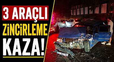 Antalya Manavgat'ta 3 araçlı zincirleme kaza: 1 yaralı