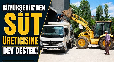 Büyükşehir’den süt üreticisine dev destek! 4 tonluk tank teslim edildi