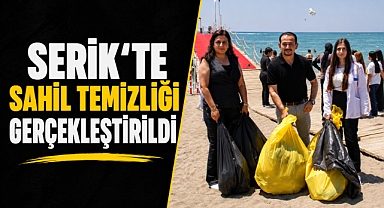 Caretta Carettalar için el ele! Serik sahilinde anlamlı temizlik etkinliği