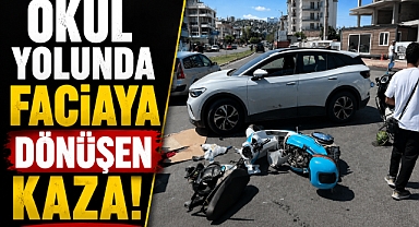 Çocuklarını okuldan almak için yola çıkan anne, motosikletiyle karıştığı kazada hayatını kaybetti