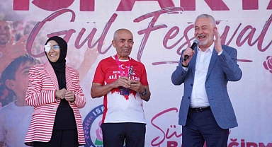 Demir adam Ali Bıdı, Gül Maratonu’nu başarıyla tamamladı