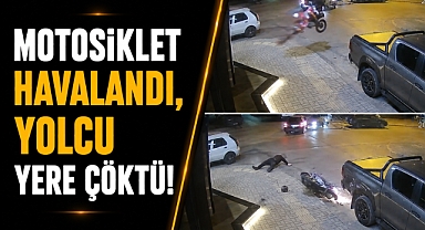 Feci kaza kamerada! Çarpışmadan sonra yürüdü, birkaç adım sonra yere düştü