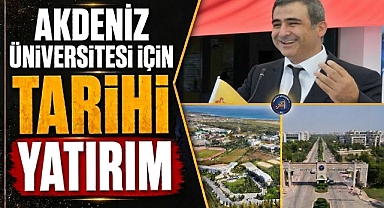 İş İnsanı Mustafa Sak'tan Akdeniz Üniversitesi'ne tarihi destek