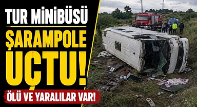 Isparta'da tur minibüsü şarampole uçtu! Ölü ve çok sayıda yaralı var
