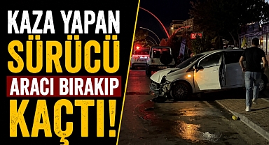 Kontrolden çıkan otomobil ortalığı birbirine kattı! Sürücü aracı bırakıp kaçtı