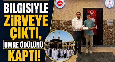 Korkuteli’nin gururu oldu! Umre ödüllü yarışmada il birincisi oldu!