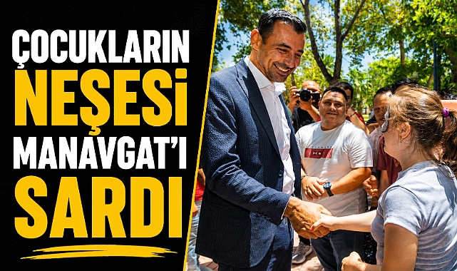 Manavgat’ta yıl sonu şenliği: Çocuklar doyasıya eğlendi
