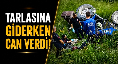 Tarlasına giderken can verdi! Devrilen traktörün altında kaldı