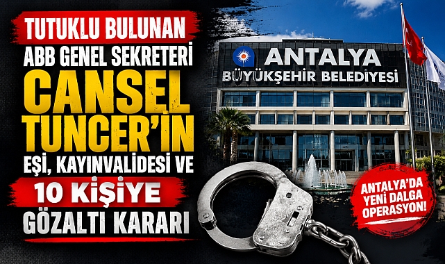 Tutuklu bulunan ABB Genel Sekreteri Cansel Tuncer Çevikol'un eşi kayınvalidesi ve 10 kişiye gözaltı kararı