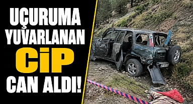Uçuruma yuvarlanan cipte facia: Sürücü yaşamını yitirdi