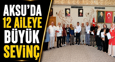 Yıllardır beklenen tapular teslim edildi! Aksu’da 12 aileye büyük sevinç