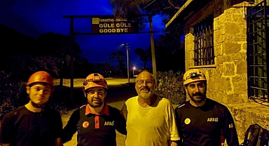 Yürüyüş sırasında yolunu kaybeden turisti AFAD kurtardı