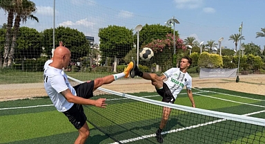 Antalya Alanya'da dev buluşma! Geleneksel futnet ayak tenisi turnuvası başlıyor