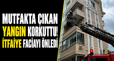 Antalya Alanya'da mutfakta çıkan yangın korkuttu! İtfaiye faciayı çnledi