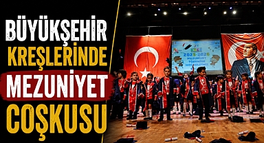 Antalya’da miniklerin mezuniyet coşkusu! 150 öğrenci kep fırlattı