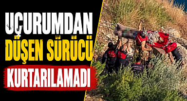 Antalya Gazipaşa'da 7 saatlik yaşam mücadelesi acı bitti! Uçurumdan düşen sürücü kurtarılamadı!