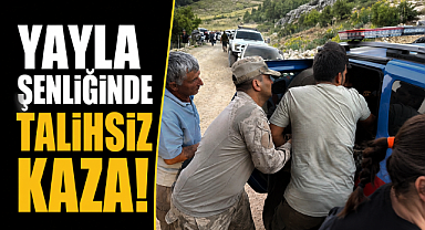 Antalya Gazipaşa'da yayla şenliğinde talihsiz kaza! Yaralanan kadın için jandarma zamanla yarıştı