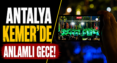 Antalya Kemer'de anlamlı gece! Konserde hem müzik vardı hem de can dostlara umut!