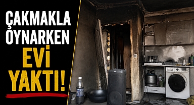 Antalya Kepez'de 13 yaşındaki çocuk ölümden döndü! Ev alevlere teslim oldu