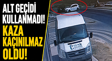 Antalya Manavgat'ta alt geçidi kullanmadı, kaza kaçınılmaz oldu!