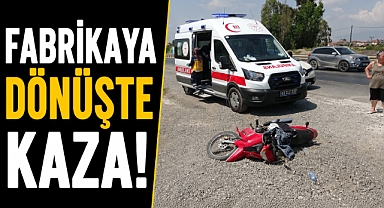 Antalya Manavgat'ta D-400'de korkutan kaza! Motosiklet sürücüsü yola savruldu