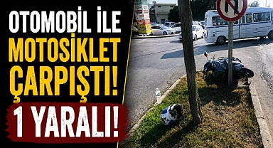 Antalya Manavgat’ta yasak yerde U dönüşü kazayla bitti! Motosiklet sürücüsü yaralandı