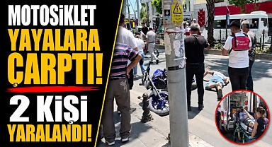 Antalya Manavgat’ta yaya geçidinde korkutan kaza! Motosiklet çarptı, 2 kişi yaralandı