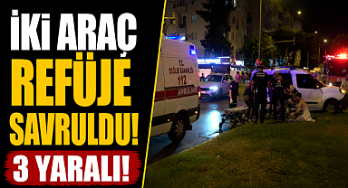 Antalya Muratpaşa'da iki hafif ticari araç kavşakta çarpıştı: 3 yaralı