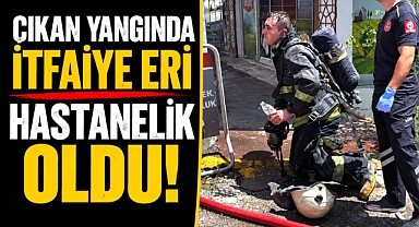 Antalya Serik'te 3 katlı binada yangın! Ev sahibi ve itfaiye eri hastanelik oldu