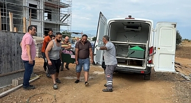 Antalya Serik'te inşaat şantiyesinde kahreden kaza! Beton parçası can aldı