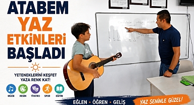 ATABEM'de yaz coşkusu başladı! Çocuklar tatilde hem eğleniyor hem öğreniyor