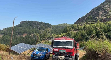 Gazipaşa'da Korkutan Yangın! Ekipler Alevleri Büyümeden Durdurdu
