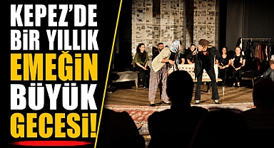 Kepez’de bir yıllık emeğin büyük gecesi! Kursiyerler ilk kez sahneye çıktı