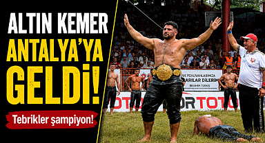 Kırkpınar'da Antalya fırtınası! Erkan Taş altın kemeri kazandı